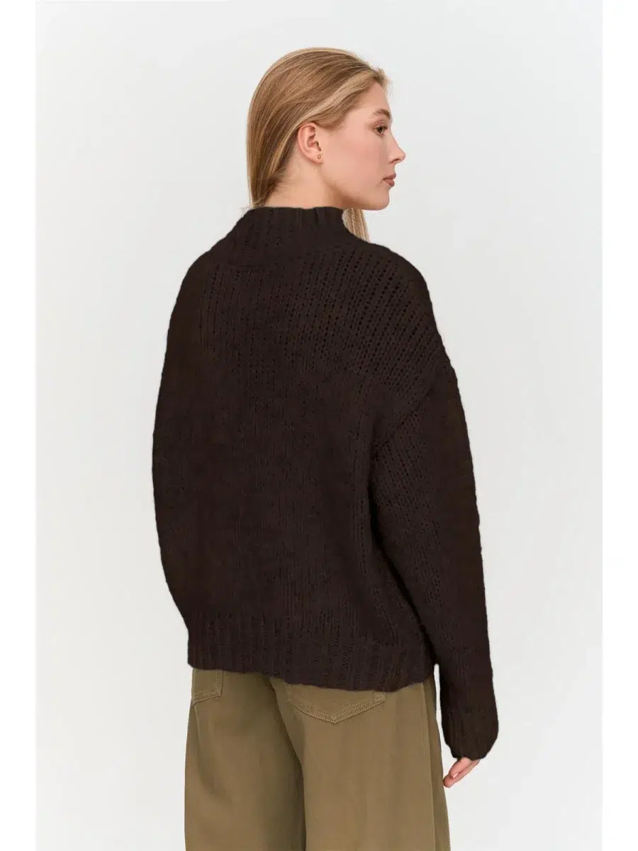 24 Colours Strickpullover braun