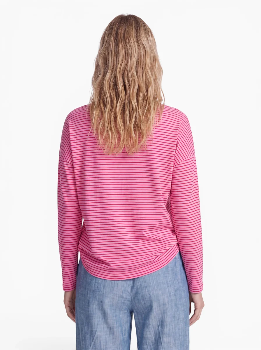 24 Colours Langarmshirt Pink Rosa Gestreift 24 Colours Langarmshirt Pink Rosa Gestreift