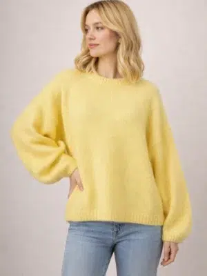 Afinity Strickpullover Gelb