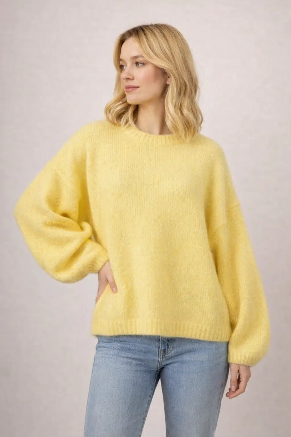 Afinity Strickpullover Gelb
