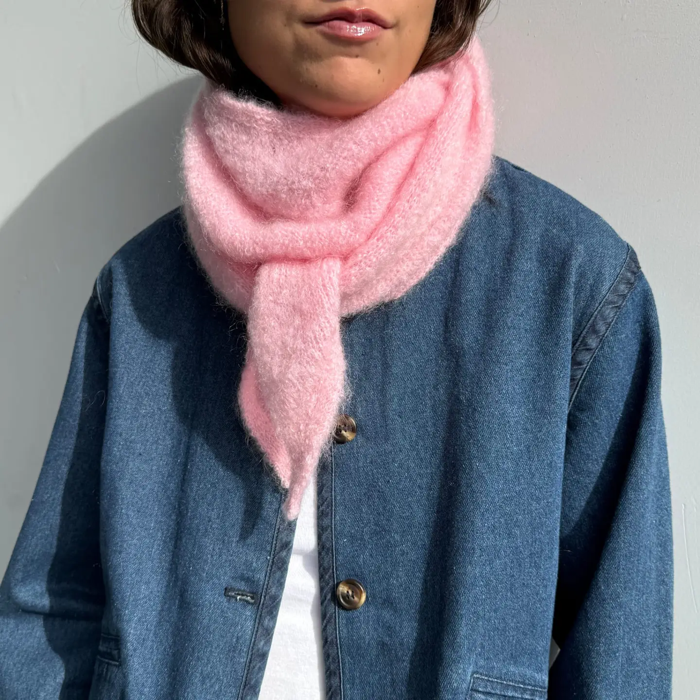 Calie Paris Dreiecksschal Light Pink
