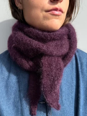 Calie Paris Dreiecksschal Aubergine