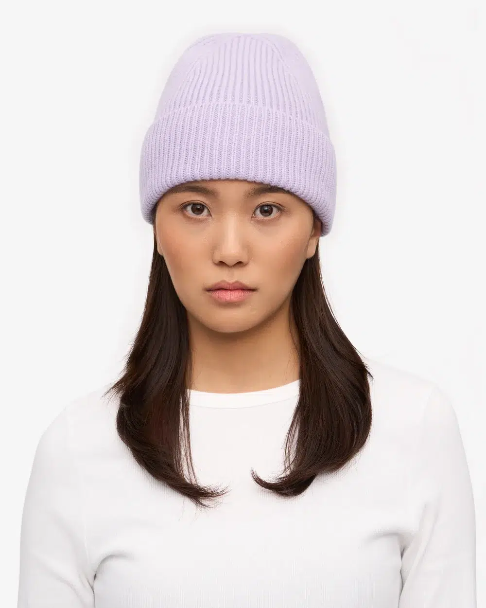 Colourful Standard Mütze Kurz Merinowolle Soft Lavender