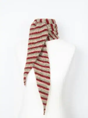 24 Colours Sophie Scarf gestreift weinrot