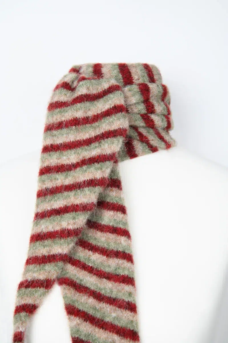 24 Colours Sophie Scarf gestreift weinrot